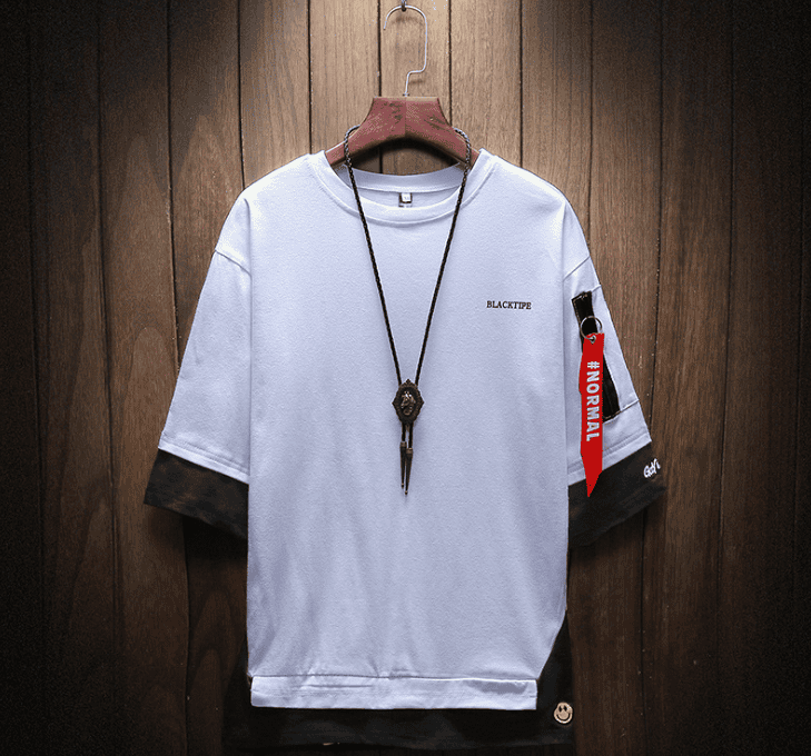 Half Short-Sleeves T-shirt - Nocturnal Nest