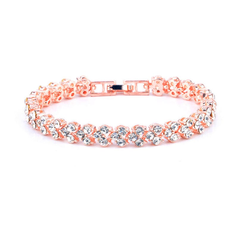 Women's Watch Square Diamond Rhinestone with Bracelet Set
