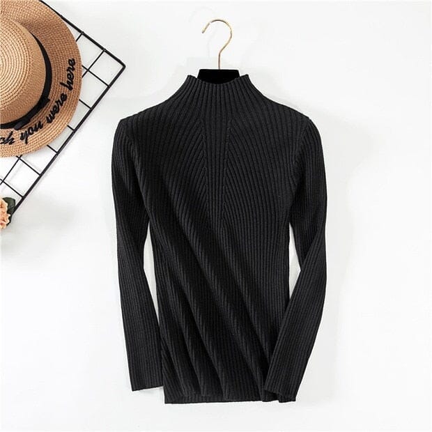 Half-Neck Threaded Sweater Nocturnal nest black One size