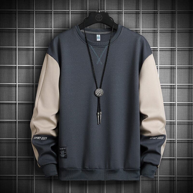 Long-sleeved bottoming T-shirt T-shirt Nocturnal nest Grey blue M