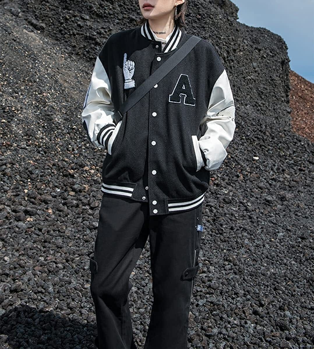 Men's Varsity jacket Jacket Nocturnal nest Black S