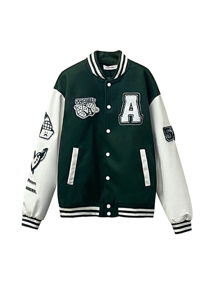 Men's Varsity jacket Jacket Nocturnal nest Green S