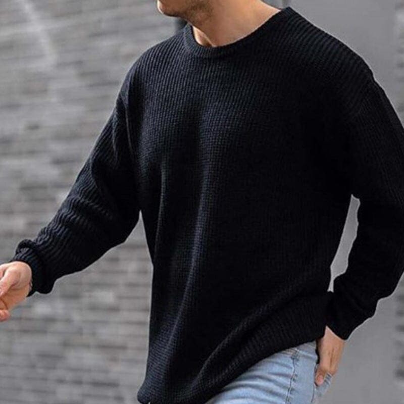 Relaxed fit Knit Sweater Sweaters Nocturnal nest Black M