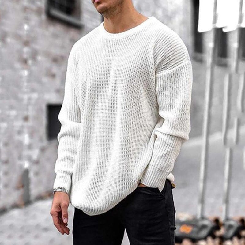 Relaxed fit Knit Sweater Sweaters Nocturnal nest White M