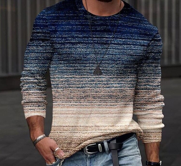 Slim Fit printed T-shirt Nocturnal nest Blue M