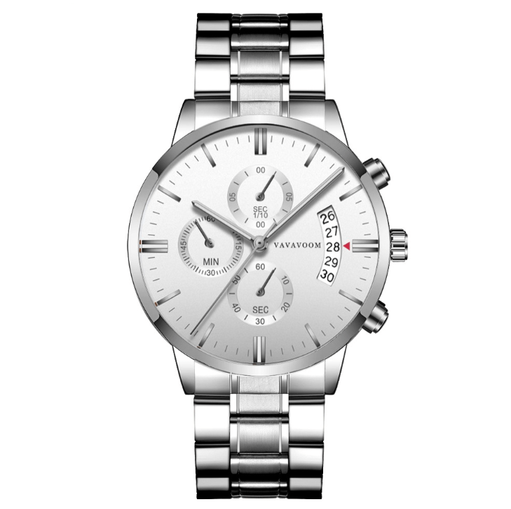 Refined Steel Calendar watch