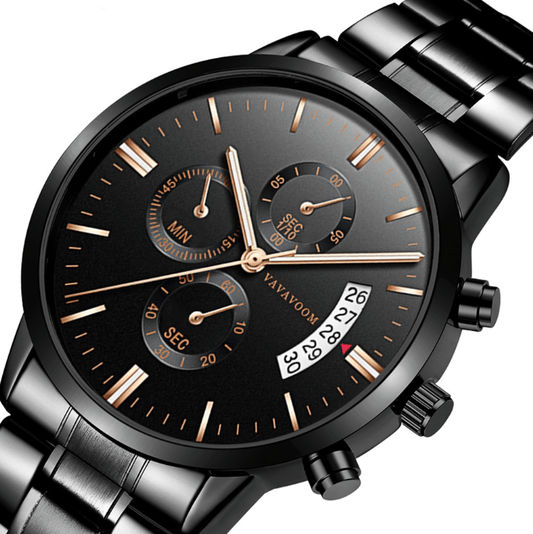 Refined Steel Calendar watch