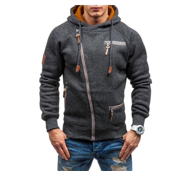 Hooded Side Zipper Sweater - Nocturnal Nest