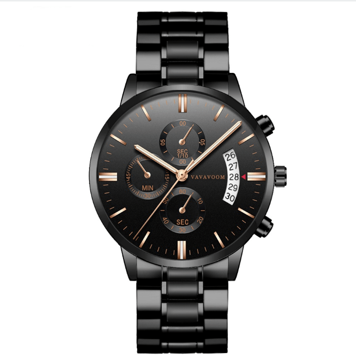 Refined Steel Calendar watch