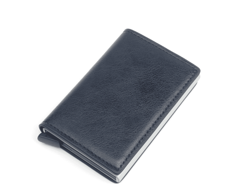 Automatic pop-up leather card holder - Nocturnal Nest