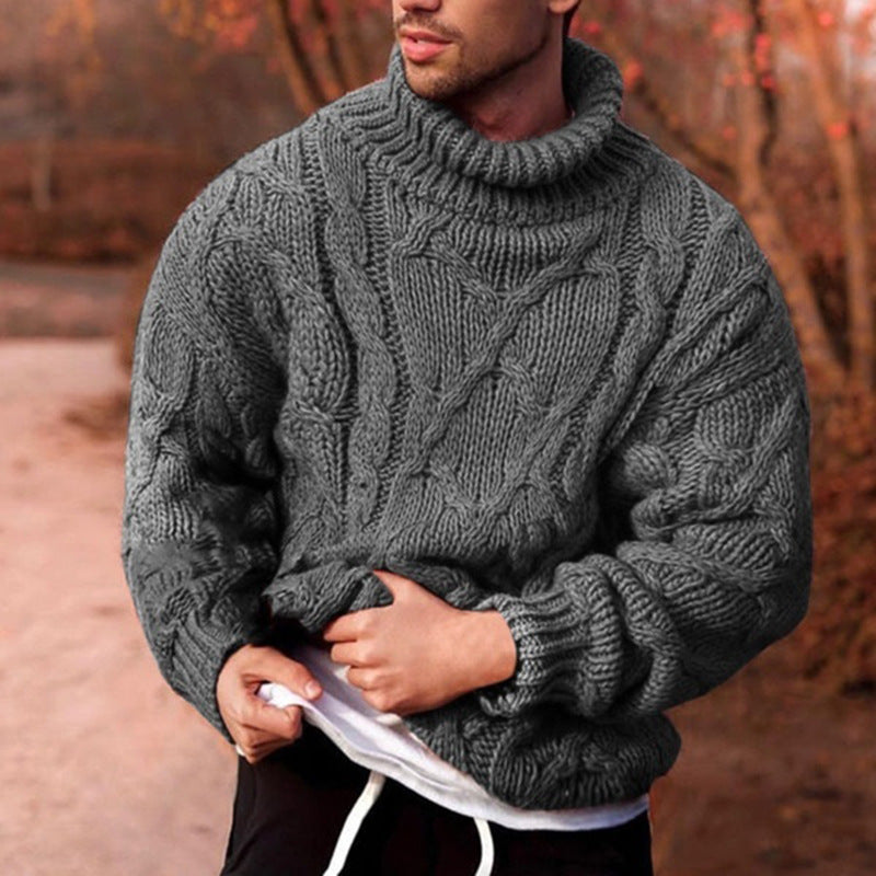 Turtleneck knitted sweater - Nocturnal Nest