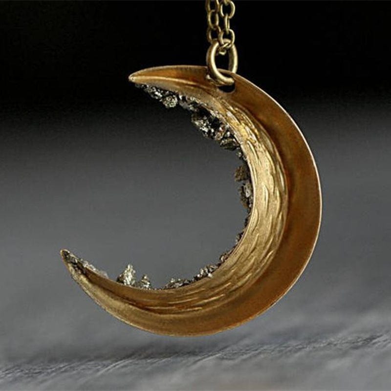 Gold Crescent Necklace