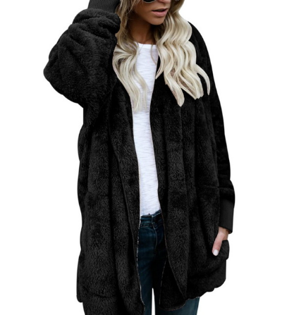 Women's Plush Warm Cotton Coat - Nocturnal Nest