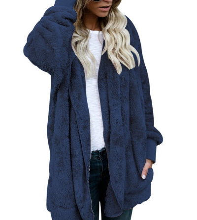 Women's Plush Warm Cotton Coat - Nocturnal Nest