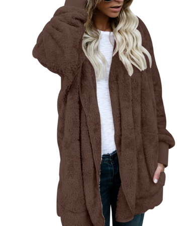 Women's Plush Warm Cotton Coat - Nocturnal Nest