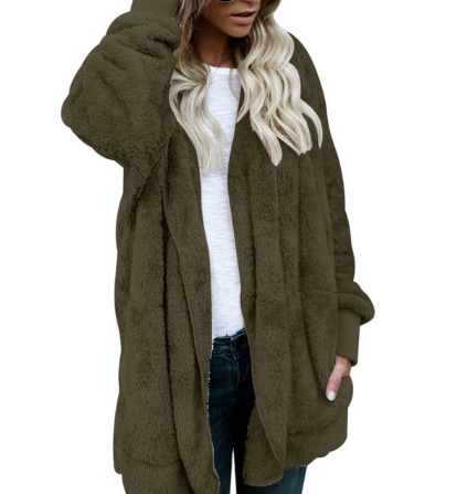 Women's Plush Warm Cotton Coat - Nocturnal Nest