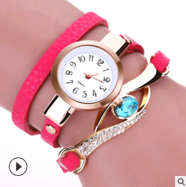 Casual women Winding Bracelet watch