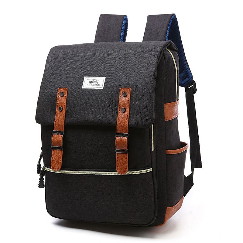 Unisex Canvas Backpack with USB Charging Port