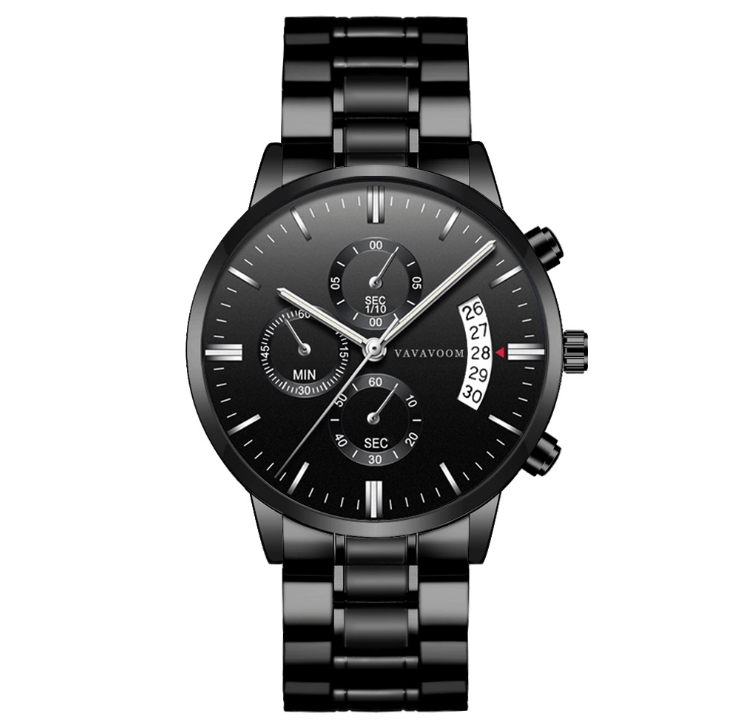 Refined Steel Calendar watch