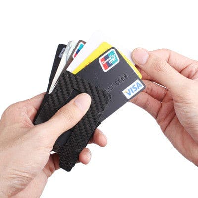 Minimalist Carbon Fiber Slim Wallet - Nocturnal Nest