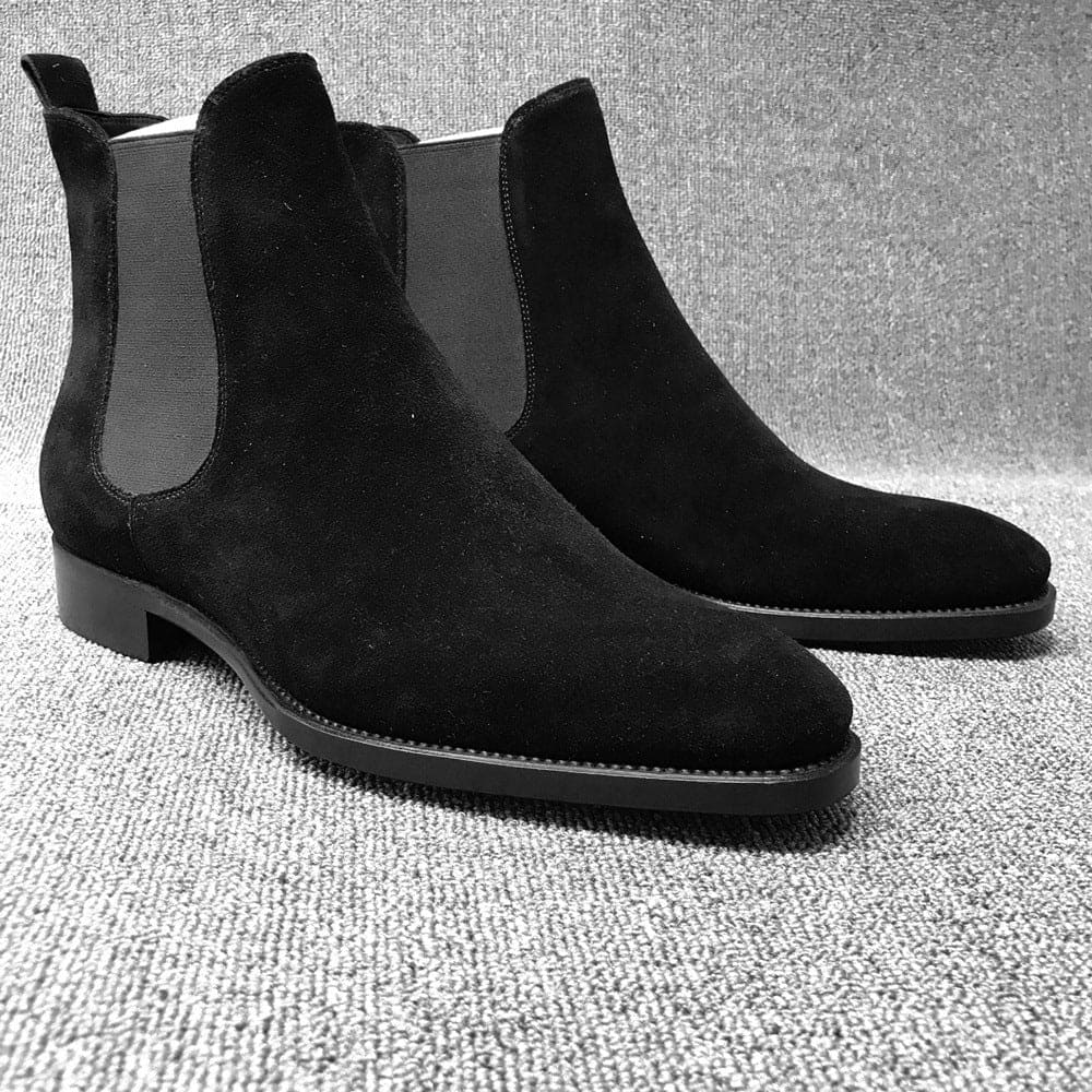 Men's Faux Deerskin Chelsea Boots - Nocturnal Nest