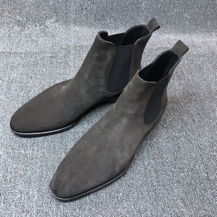 Men's Faux Deerskin Chelsea Boots - Nocturnal Nest