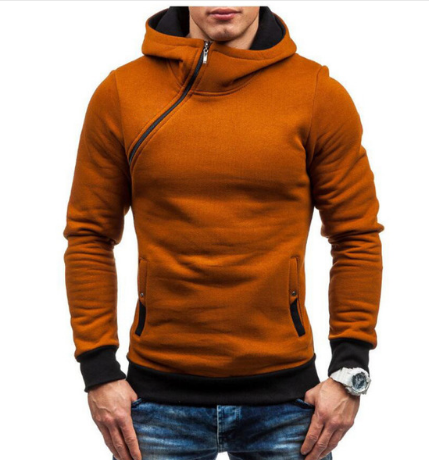 Oblique Zipper Hoodie - Nocturnal Nest