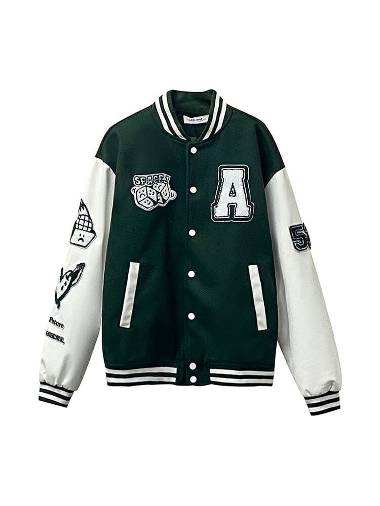 Men's Varsity jacket Jacket Nocturnal nest Green S 